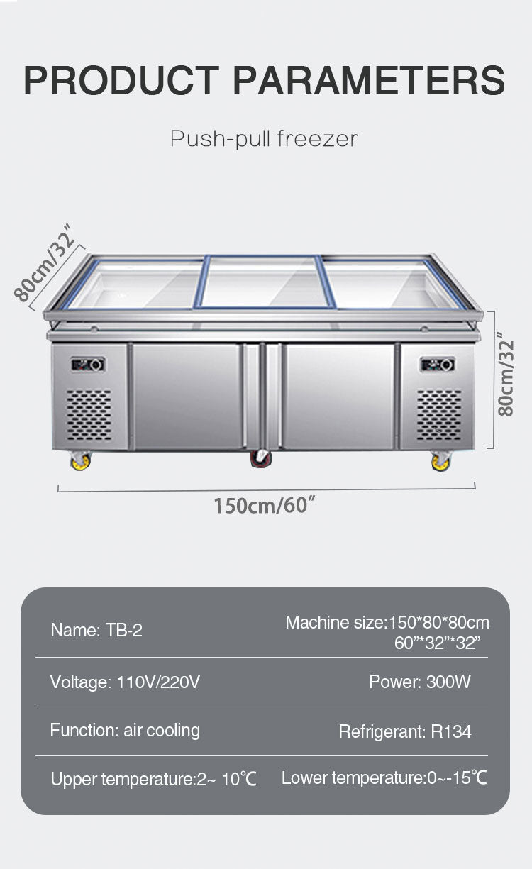 Commercial direct cooling buffet restaurant