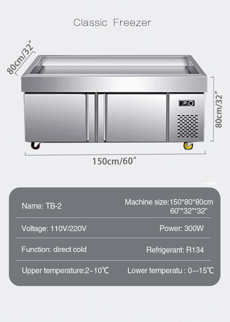 Commercial direct cooling buffet restaurant