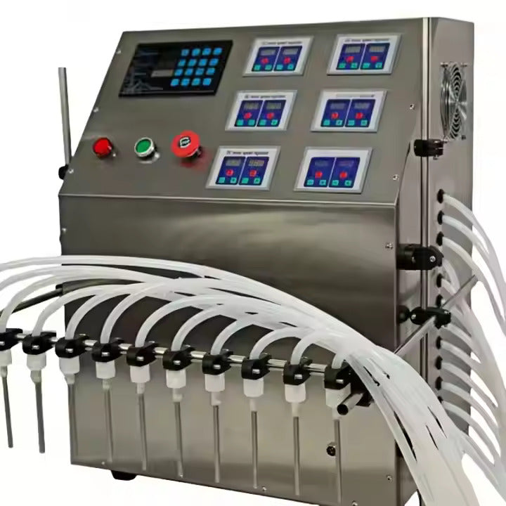12-Head Diaphragm Pump Liquid Filling Machine - Image 2