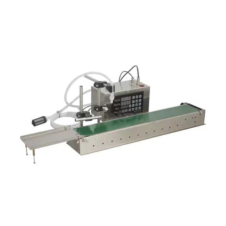 Digital Control Liquid Filling Machine With Conveyor