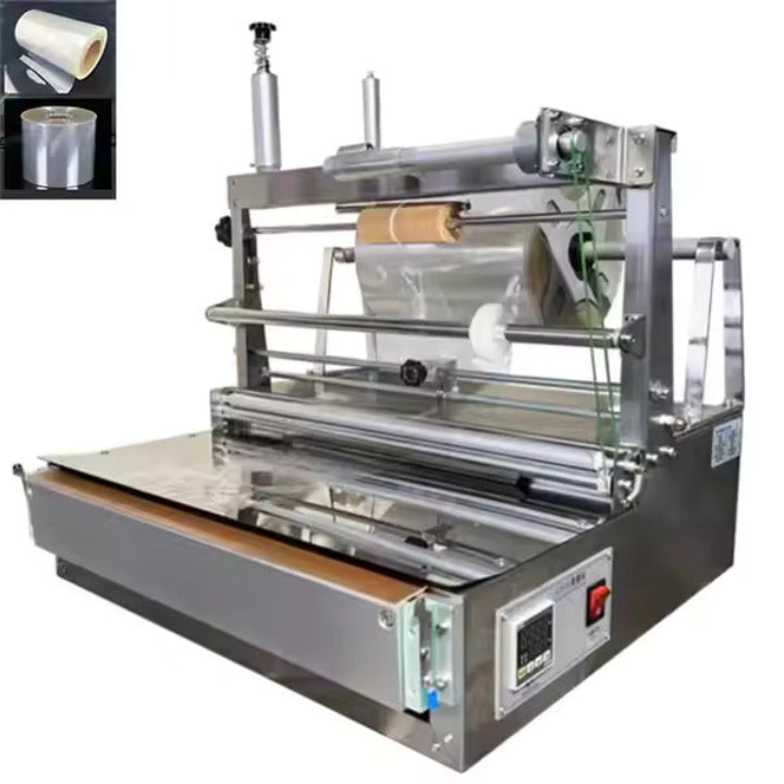 2 Head Glass Cans Vacuum Capping Machine Front View