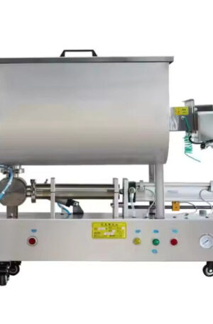 Peanut Butter Chili Sauce Nut Sauce Filling Machine Cream Bottle With Mixing Bucket