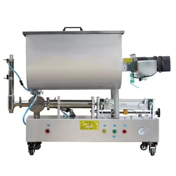 Peanut Butter Chili Sauce Nut Sauce Filling Machine Cream Bottle With Mixing Bucket