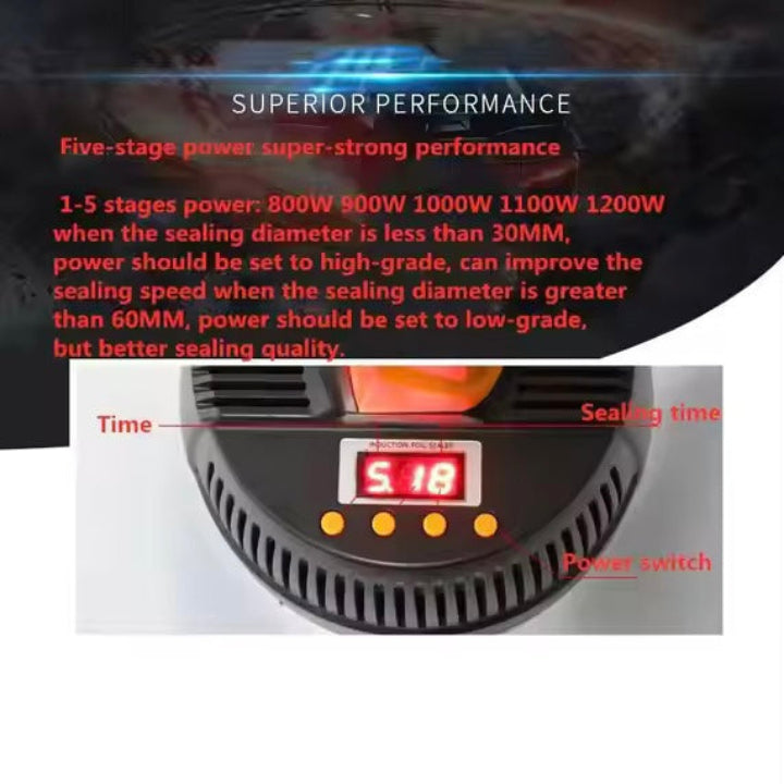 800A Handheld Aluminum Foil Induction Sealing Machine - Image 3